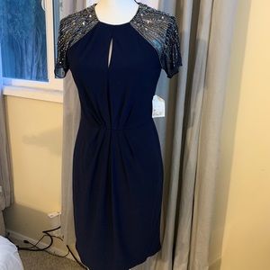 JS Boutique Sequined Sleeve Cocktail Dress